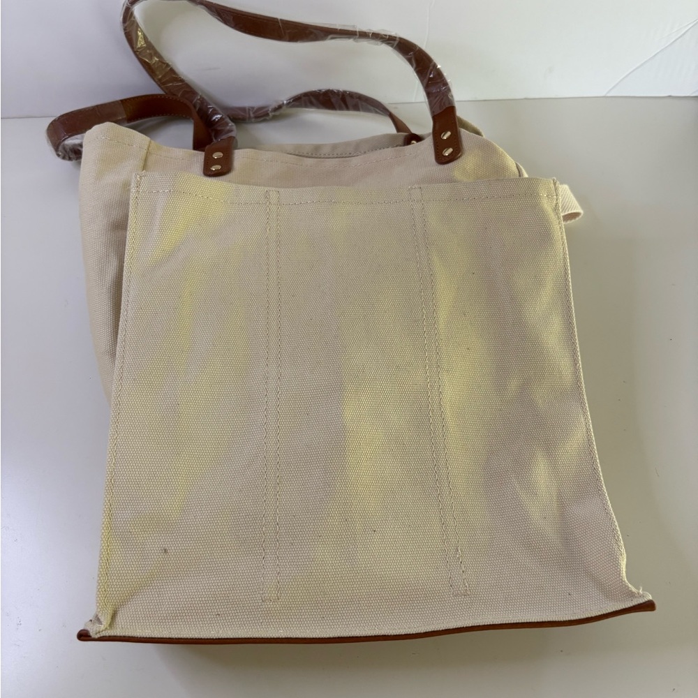 NWOT Free People Verve Canvas Market Tote - Picture 13 of 15